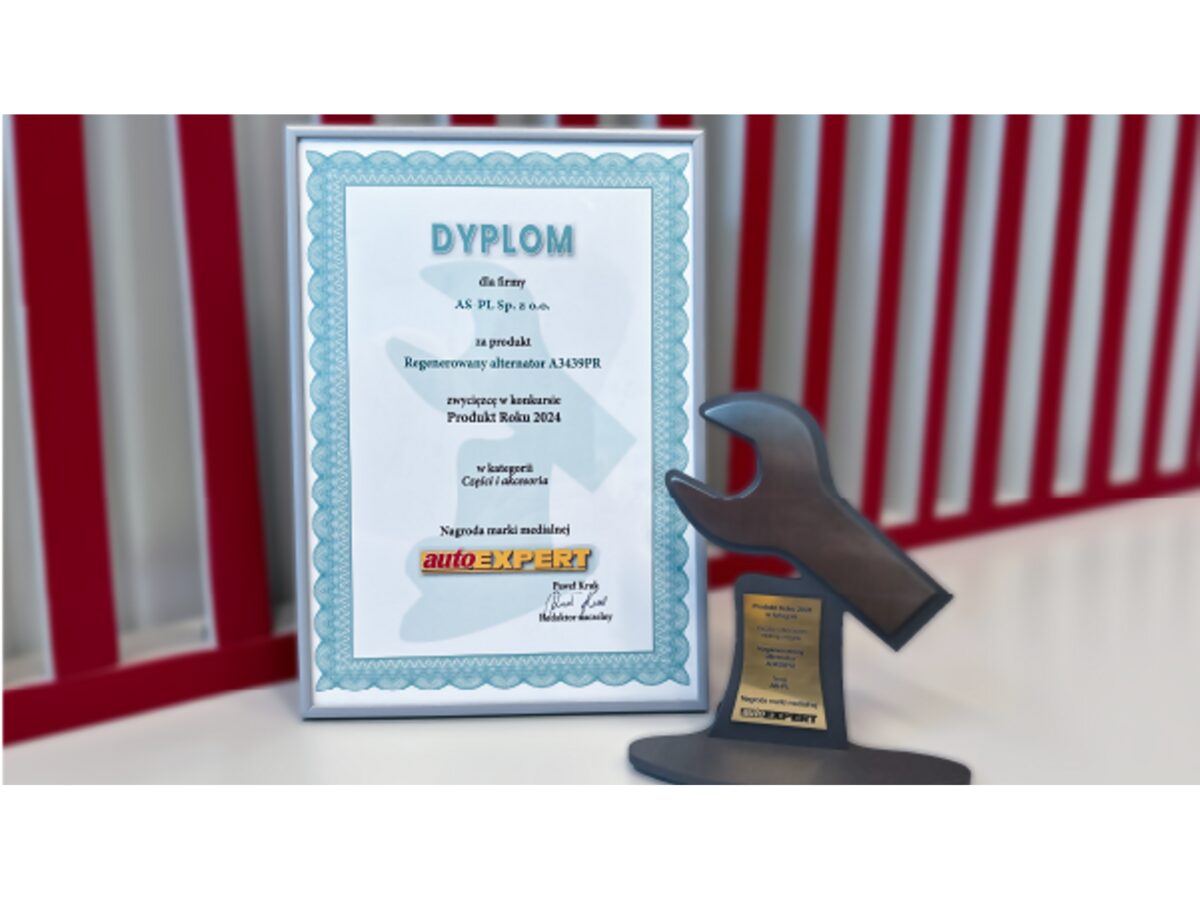AS-PL’s remanufactured A3439PR wins autoEXPERT Product of the Year 2024