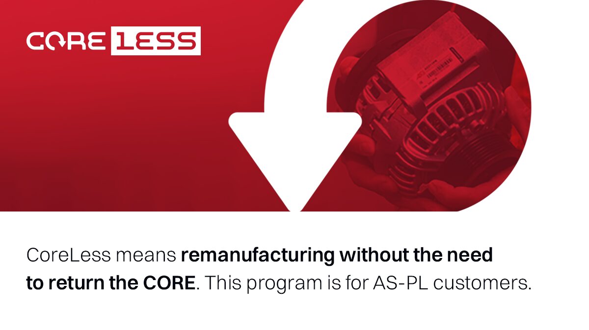 CoreLess: CORE iadesi gerektirmeyen yeniden üretilmiş alternatör ve marş motorları