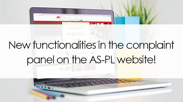 New features in the AS-PL website complaint panel