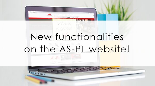 “Where to buy” and advanced product filters on the AS-PL website