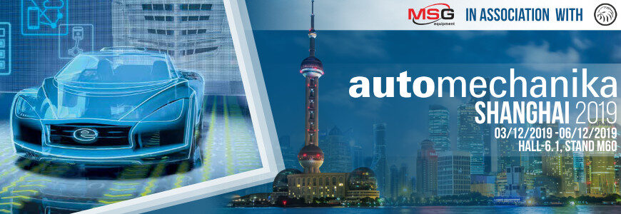 MSG Equipment Automechanika Shanghai 2019’a katılıyor