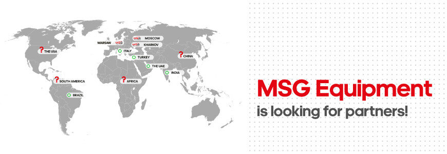 MSG Equipment dünyanın dört bir yanında iş ortağı arıyor