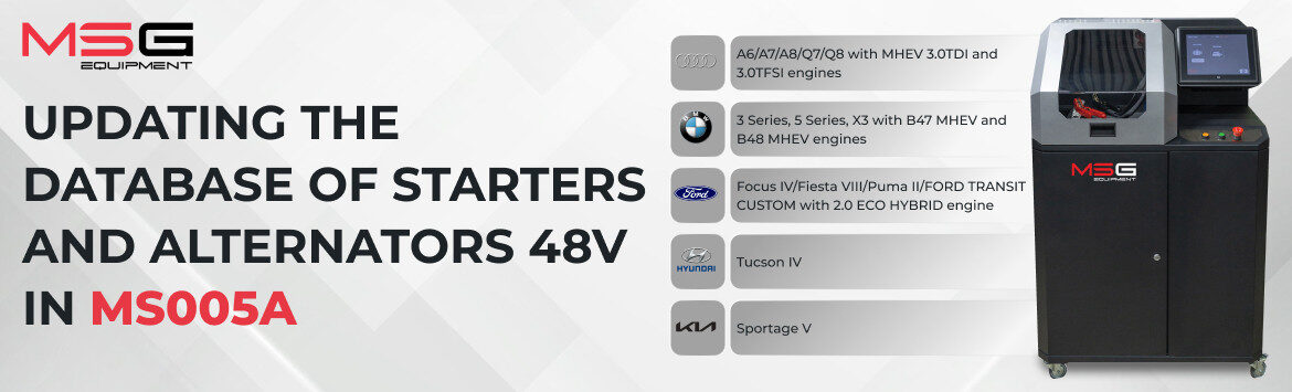 MS005A veritabanına 48 V starter-jeneratörler eklendi