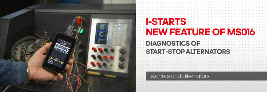 MS016’ya yeni özellik: start-stop alternatörlerinin teşhisi (i-Starts)