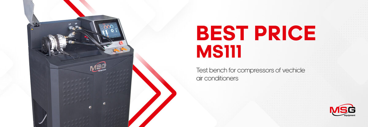 2020 campaign for the MS111 A/C compressor test bench