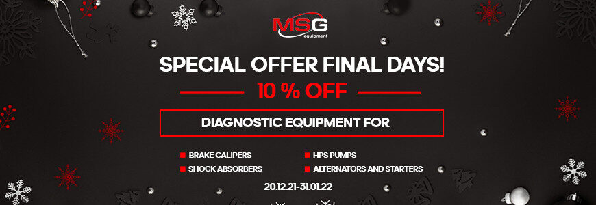 MSG Equipment yeni yıl indirimi (Ocak 2022)