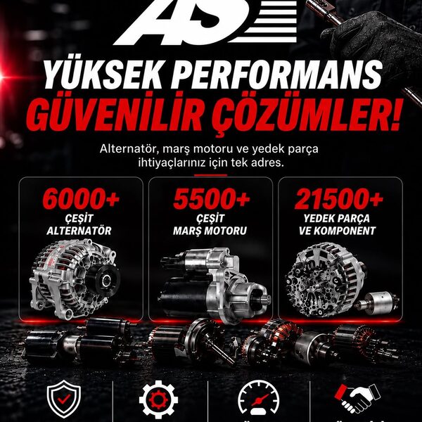 Yüksek performans, güvenilir çözümler. ⚡ AS-PL alternatör, marş motoru ve yedek parçalar.